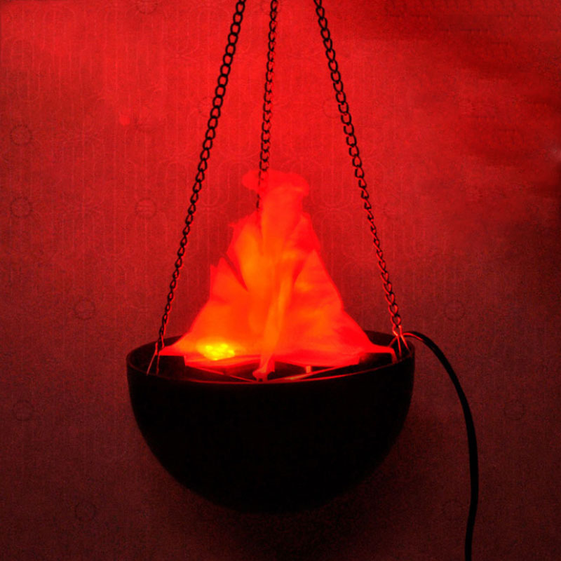 Halloween Simulation Flame Hanging Brazier Lamp