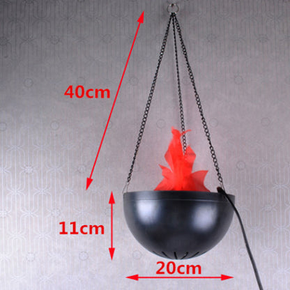 Halloween Simulation Flame Hanging Brazier Lamp