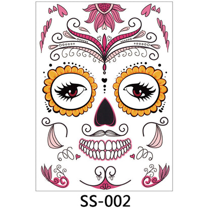 Halloween face sticker