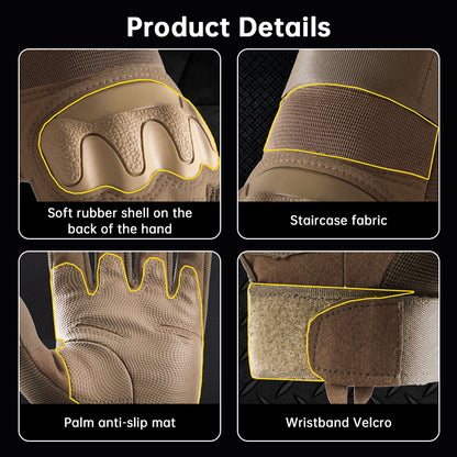 Men’s Tactical Gloves – Full Finger Anti-Slip Combat Gloves for Military, Outdoor & Fitness Use