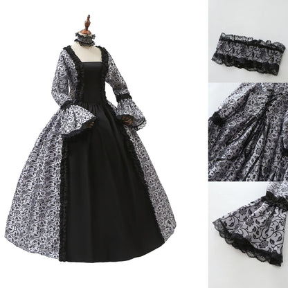 Women's Gothic Victorian Halloween Ball Gown Dress