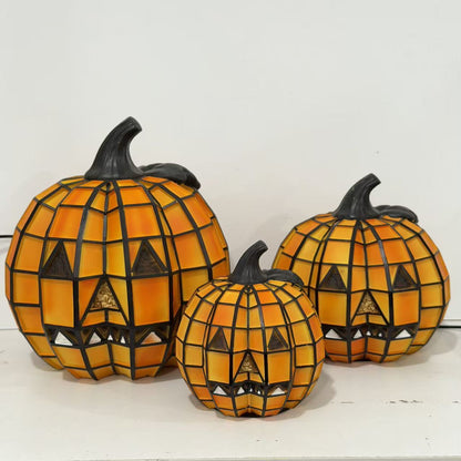 Halloween resin pumpkin lantern