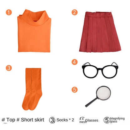 Scooby Doo Velma cosplay costume Halloween costume