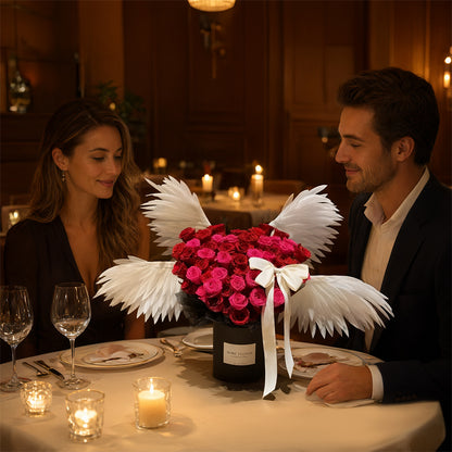 Motorized Angel Wings Flower Decoration, DIY Craft Kit for Wedding & Valentine's Bouquet