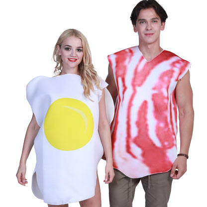 Couples Breakfast Food Set Cosplay Halloween Costume