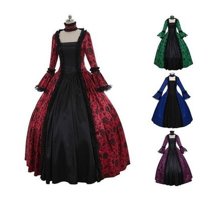 Women's Gothic Victorian Halloween Ball Gown Dress