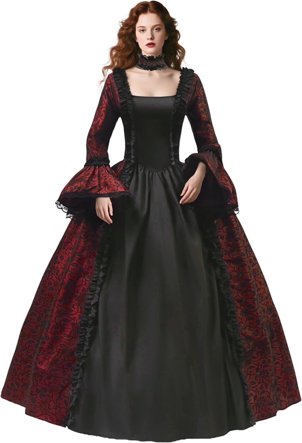 Women's Gothic Victorian Halloween Ball Gown Dress