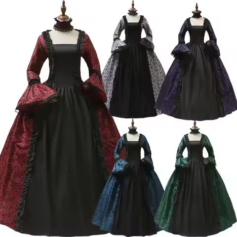 Women's Gothic Victorian Halloween Ball Gown Dress