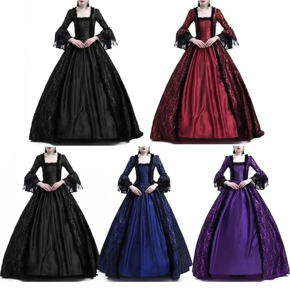 Women's Gothic Victorian Halloween Ball Gown Dress