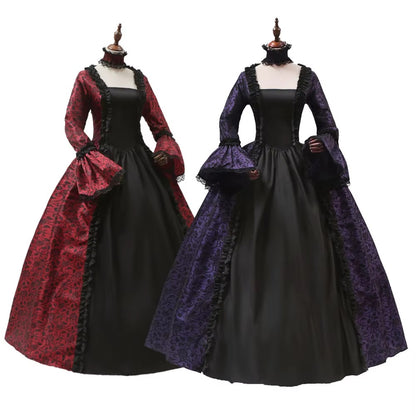 Women's Gothic Victorian Halloween Ball Gown Dress