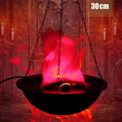 Halloween Simulation Flame Hanging Brazier Lamp