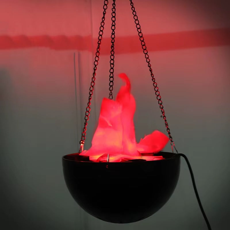 Halloween Simulation Flame Hanging Brazier Lamp