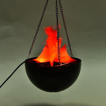 Halloween Simulation Flame Hanging Brazier Lamp