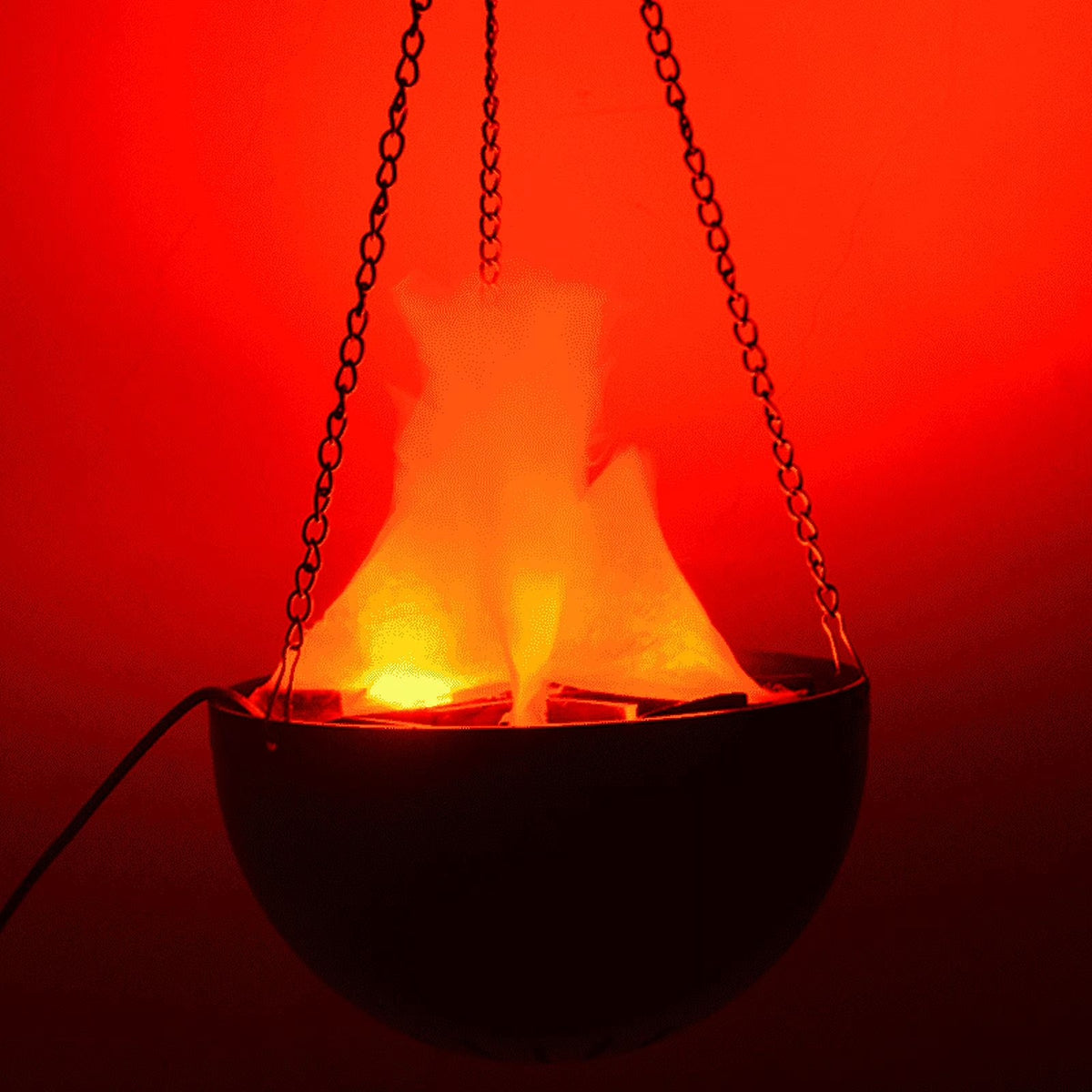 Halloween Simulation Flame Hanging Brazier Lamp