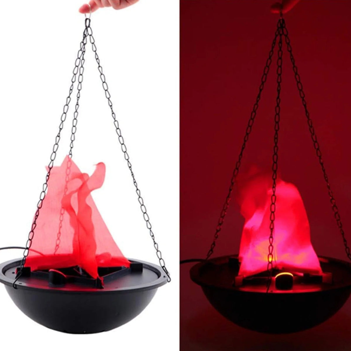 Halloween Simulation Flame Hanging Brazier Lamp