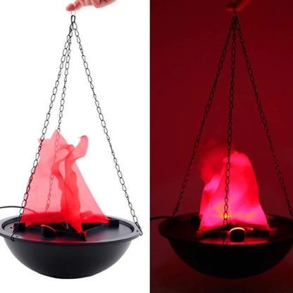 Halloween Simulation Flame Hanging Brazier Lamp