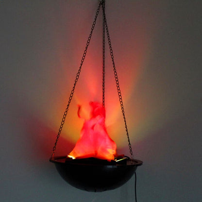 Halloween Simulation Flame Hanging Brazier Lamp